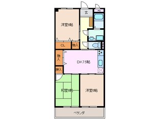 赤堀駅 徒歩5分 2階の物件間取画像